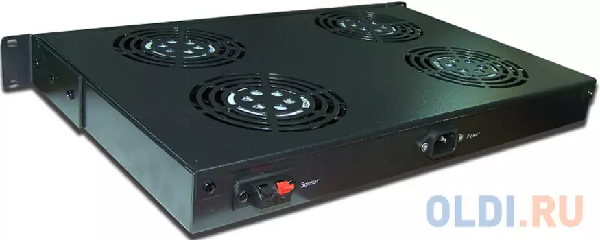 Блок 3-х вентиляторов 19, с подшипниками, с термостатом, 1U