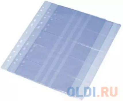 Блок для визитницы Panta Plast 06-4022-2 / 05-4020-2 20 шт прозрачный