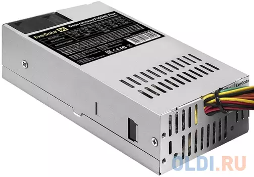 Блок питания 350W ExeGate F350AS (Flex ATX, for ITX case, APFC, КПД 80% (80 PLUS), 4cm fan, 24pin, (4+4)pin, PCI-E, 3xSATA, 2xIDE)