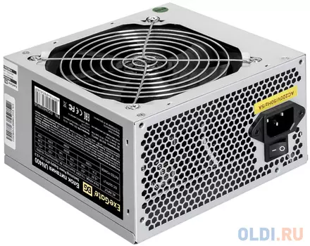 Блок питания 400W ExeGate UN400 (ATX, SC, 12cm fan, 24pin, 4pin, 3xSATA, 2xIDE, FDD, кабель 220V с защитой от выдергивания)