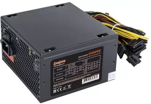 Блок питания ATX 650 Вт Exegate 650NPXE EX264476RUS ATX 12В 2.3