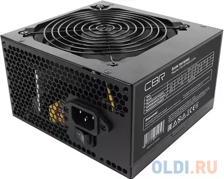 Блок Питания CBR ATX 450W 80+ Bronze, APFC, 0.6mm, 20+4pin, 1*8-pin(4+4P), 1*6+2pin, 4*SATA, 2*IDE, 12cm fan, 1.5м кабель питания, черный [PSU-ATX450-