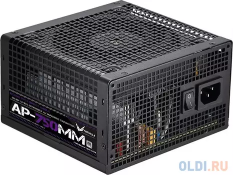 Блок питания Formula ATX 750W AP-750ММ 80 PLUS WHITE (20+4pin) APFC 120mm fan 6xSATA RTL