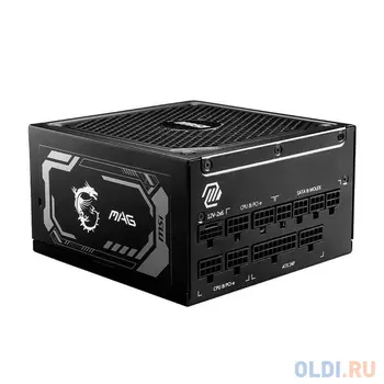 Блок питания MSI MAG A1000GL PCIE5 1000W, 80+ Gold, полностью модульный, ATX 3.0, PCIE5, RTL