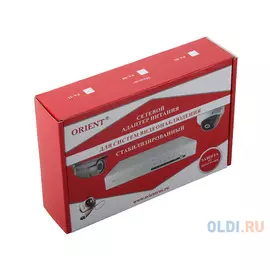 Блок питания ORIENT PA-11, OUTPUT: 12V DC 5.5A, защита от КЗ и перегрузки (Imax~5.8-6.2A)