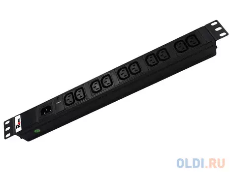 Блок розеток ЦМО R-10-10C13-I-440-B 10 розеток черный