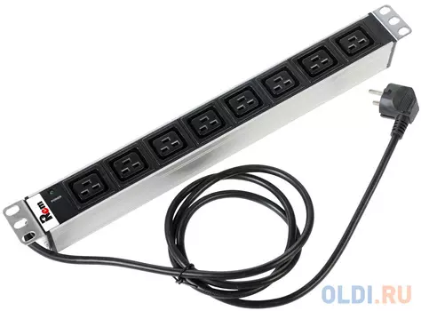 Блок розеток ЦМО R-16-8C19-I-440-3 8 розеток 3 м черный без шнура