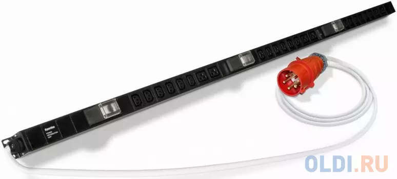 Блок розеток Hyperline SHE-20IEC-4BIEC-B-3PVB 24 розетки 3 м