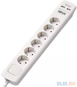Блок розеток Tripplite TLP6G18USB 6 розеток 2xUSB 1.83 м
