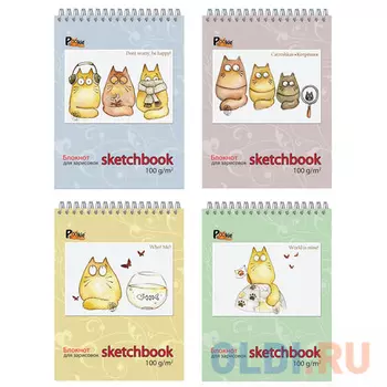 Блокнот для экскизов ПОЛИНОМ скетчбук A5 60 листов