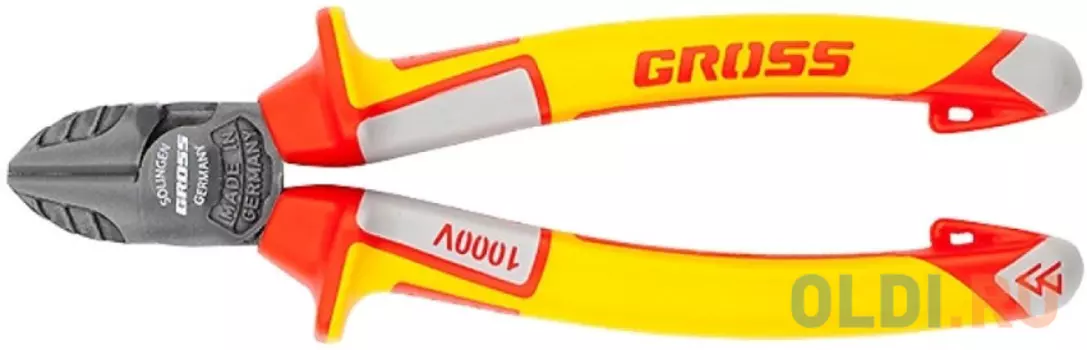 Бокорезы GROSS 17582 диэлектрические рукоятки до 1000в трехкомпонентные рукоятки 180мм