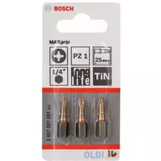 Bosch 2607001591 3 БИТ 25ММ PZ1 TIN