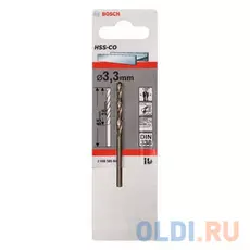 Bosch 2608585844 1 HSS-CO СВЕРЛО 3.3ММ