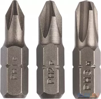 Bosch 2609255964 3 БИТ PH1/2/3 25ММ XH SET