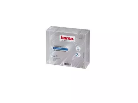 Бокс для дисков HAMA для 2 CD прозрачный 5шт H-44752