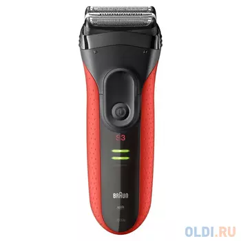 Бритва Braun 3030vs чёрный красный