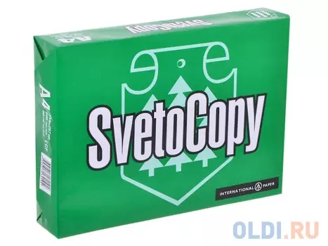 Бумага 210х297 SvetoCopy A4 80г/м2 500л
