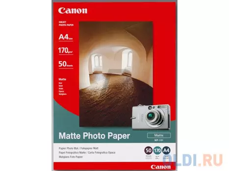 Бумага Canon МР101 А4 170 г/кв.м матовая 7981A005 50л