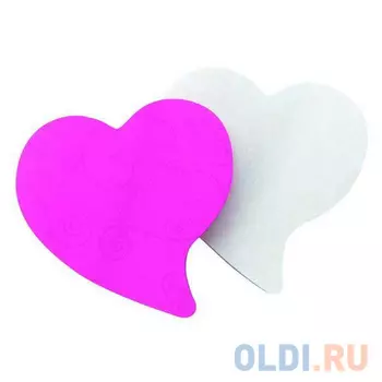 Бумага для заметок фигурная с липким слоем POST-IT СЕРДЦЕ, 80х80 мм, 150 л. 7350-T-HRT
