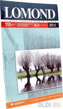 Бумага Lomond A3+ 210г/кв.м двусторонняя глянцевая/матова 20л 0102027