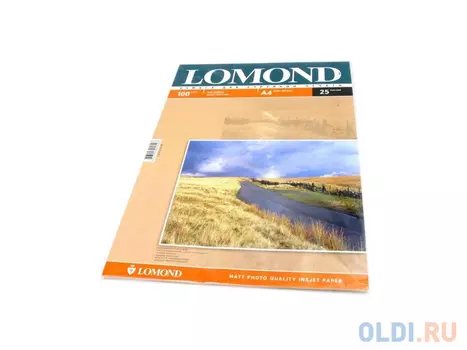 Бумага Lomond A4 100г/кв.м матовая двустороння 0102038 25л