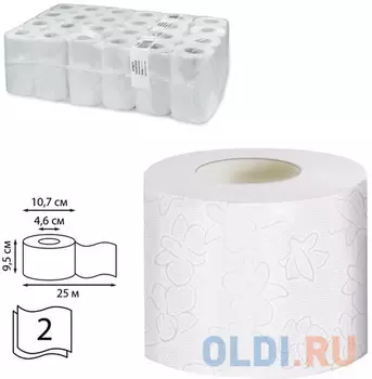 Бумага туалетная 25 м, VEIRO Professional (Система T4), комплект 48 шт., Comfort, 2-слойная, T207