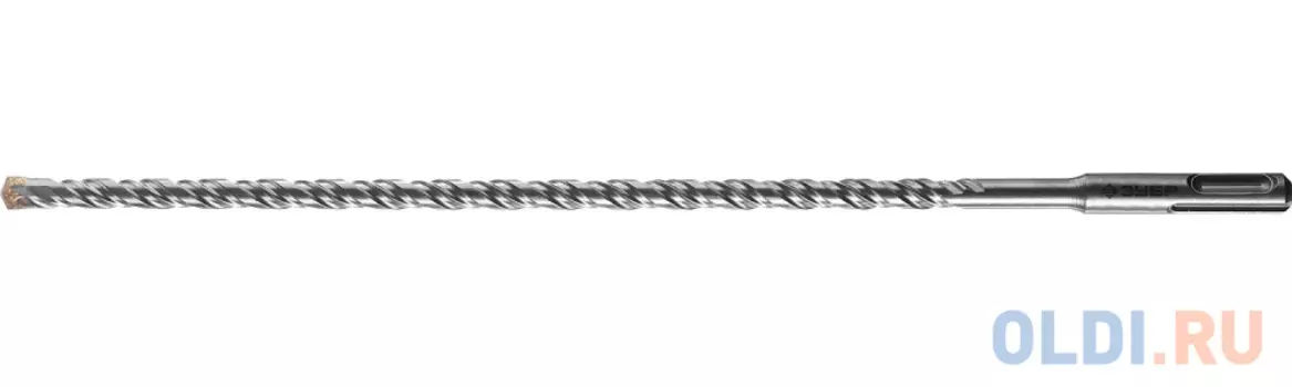 Бур по бетону SDS-Plus ЗУБР "МАСТЕР", 2 резца, спираль 4С, 8х310мм