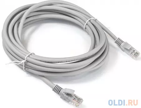 Cabeus PC-UTP-RJ45-Cat.5e-10m-LSZH Патч-корд U/UTP, категория 5е, 2xRJ45/8p8c, неэкранированный, серый, LSZH, 10м