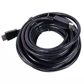 Cablexpert Кабель DisplayPort-HDMI, 7.5м, 20M/19M, черный, экран, пакет (CC-DP-HDMI-7.5M)