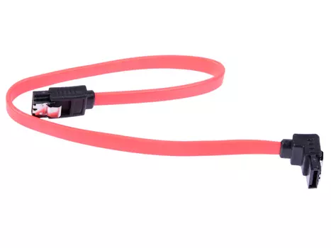 Cablexpert Кабель интерфейсный SATA, 30см, угловой разъем, 7pin/7pin, защелка (CC-SATAM-DATA90-0.3M)
