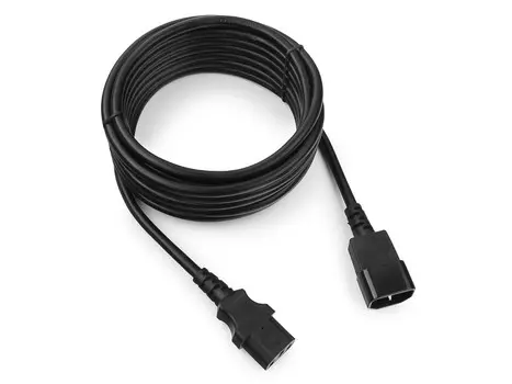 Cablexpert Кабель питания сист.блок-монитор 5м, C13-C14, 3х1кв.мм., черный, с зазем. (PC-189-1-5M)