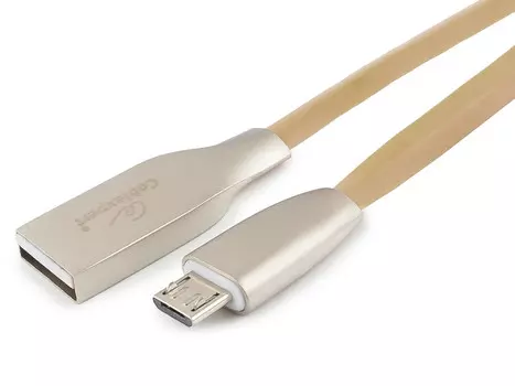 Cablexpert Кабель USB 2.0 CC-G-mUSB01Gd-1M AM/microB, серия Gold, длина 1м, золотой, блистер