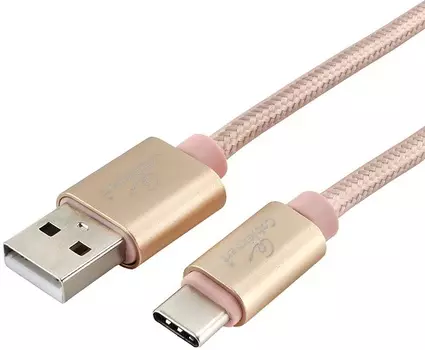 Cablexpert Кабель USB 2.0 CC-U-USBC01Gd-3M AM/TypeC, серия Ultra, длина 3м, золотой, блистер