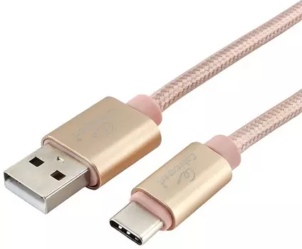 Cablexpert Кабель USB 2.0 CC-U-USBC02Gd-1.8M AM/TypeC, серия Ultra, длина 1.8м, золотой, блистер