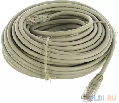 Cablexpert Патч-корд медный UTP PP10-20M кат.5, 20м, литой, многожильный (серый)