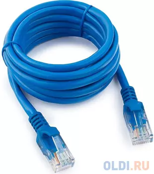 Cablexpert Патч-корд медный UTP PP10-2M/B кат.5, 2м, литой, многожильный (синий)