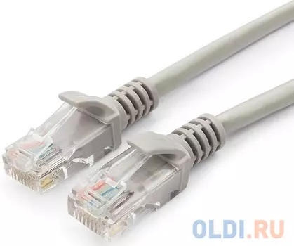 Cablexpert Патч-корд медный UTP PP10-5M кат.5, 5м, литой, многожильный (серый)