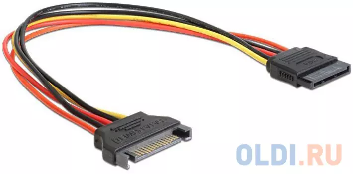 Cablexpert Удлинитель кабеля питания SATA 15pin(M)/15pin(F), 50см (CC-SATAMF-02)