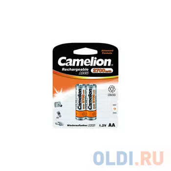 Camelion AA-2700mAh Ni-Mh BL-2 (NH-AA2700BP2, аккумулятор,1.2В)