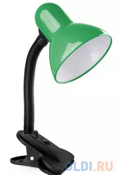 Camelion KD-320 C05 зелёный (Светильник настольный с прищепкой 230В, 60Вт, E27, ЛОН)