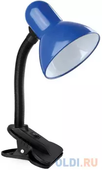 Camelion KD-320 C06 Синий (Светильник настольный с прищепкой 230В, 60Вт, E27, ЛОН)