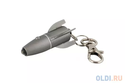 Camelion LED15-1R (фонарь-брелок, металлик, ракета, 1 LED,3xG3 в компл., алюм., блистер).