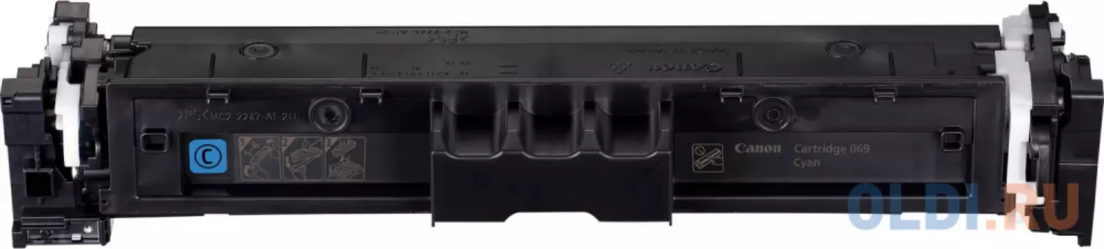 Картридж лазерный Canon 069C 5093C002 голубой (1900стр.) для Canon MF752Cdw/754Cdw, LBP673Cdw