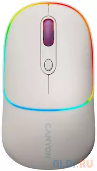 CANYON MW-22, 2 in 1 Wireless optical mouse with 4 buttons,Silent switch for right/left keys,DPI 800/1200/1600, 2 mode(BT/ 2.4GHz), 650mAh Li-poly ba