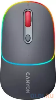 CANYON MW-22, 2 in 1 Wireless optical mouse with 4 buttons,Silent switch for right/left keys,DPI 800/1200/1600, 2 mode(BT/ 2.4GHz), 650mAh Li-poly ba