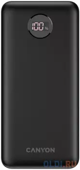 CANYON PB-2002 Power bank 20000mAh Li-poly battery, Input Type-C 5V3A,9V2A,18W , Output Type-C:5V3A,9V2.2A,12V1.5A,20W, Output USBA1/USBA2:5V3A,5V/4