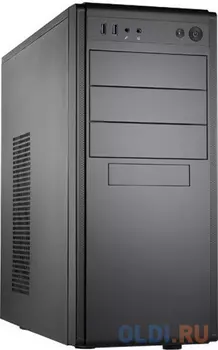 Case Foxline FL-886-FL500S-U32 ATX case, black, w/PSU 500W 12cm, w/2xUSB3.0, w/ pwr cord, w/o FAN