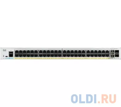 Catalyst 1000 48x 10/100/1000 RJ-45 ports PoE+, 4x 10Gb SFP+ uplinks, PoE+ 370W, C1000-48P-4X-L