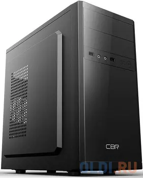 CBR PCC-MATX-RD833-400W Корпус mATX Minitower RD833, c БП PSU-ATX400-12EC, 2*USB 2.0, HD Audio+Mic, Black