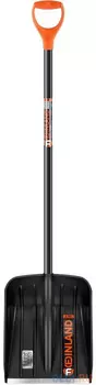 Центроинструмент Finland Снеговая лопата с металлическим прорезиненным черенком 2187-ч